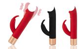 Realistic Dildo Rabbit Vibrator Clitoris G Spot Anal Stimulator with 7 Modes